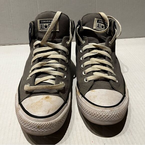 Converse All Star Hi Top Sneaker Unisex Gray and black Men's 9 Women's 11 - Picture 1 of 9